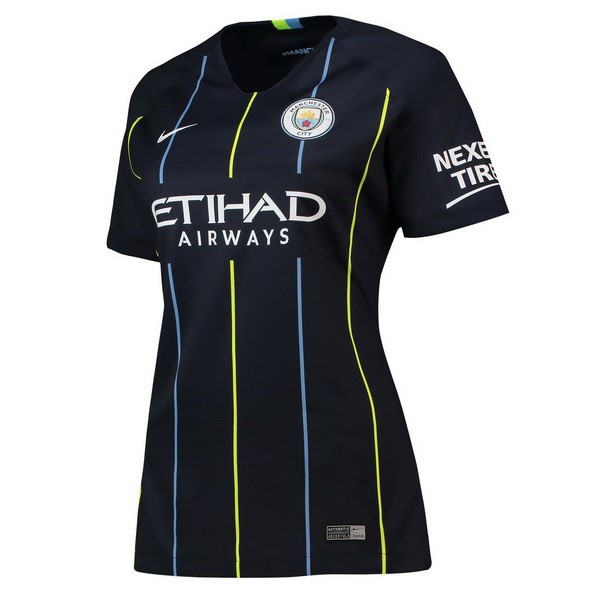 Manchester City Trikot Auswarts Damen 2018-19 Blau Fussballtrikots Günstig